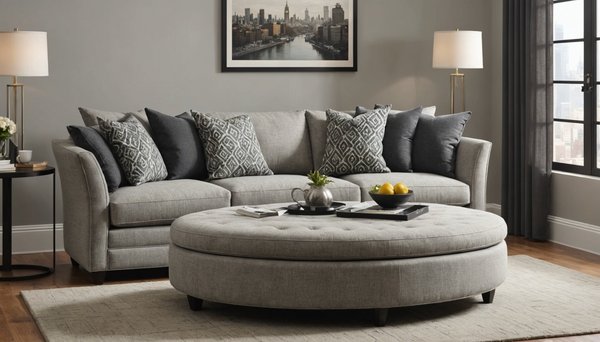 Canapé arrondi petit espace : confort & style optimisés